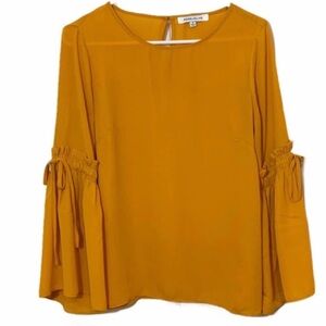 Rose+Olive Mustard Yellow NWOT Size L